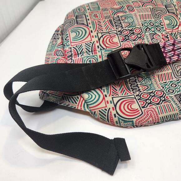 Kavu Rope Sling Backpack Crossbody Multicolor Geometric Print Adjustable Strap - Picture 6 of 8